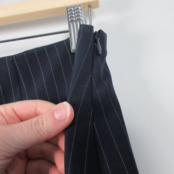 Club Monaco Pencil Skirt Women Size 10 Black Striped Knee Length Office Work 258 - Picture 8 of 12